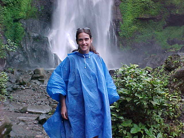 Natali at waterfall